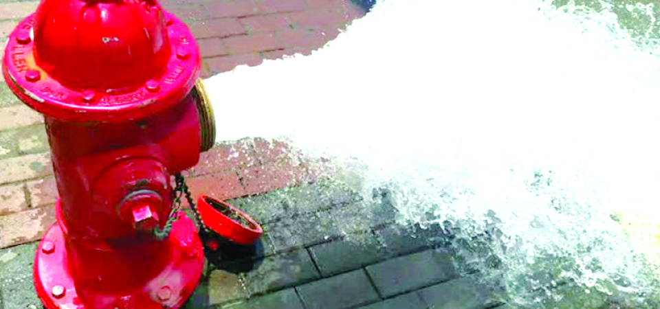 मेलम्ची पानीसँगै ‘फायर हाइड्रेन्ट’