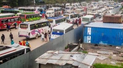 खुला मञ्चको अस्थायी बसपार्क सारिँदै
