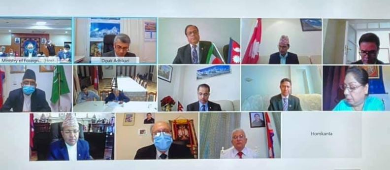 सहयोग जुटाउने प्रयासमा लाग्न राजदूतहरुलाई सरकारको निर्देशन