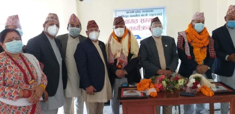 क्षत्री समाजद्वारा द्वयमन्त्रीलाई सम्मान