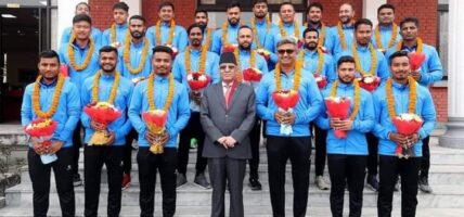 विश्वकप छनोटमा पुग्न सफल क्रिकेट टोलीलाई बागमती प्रदेश सरकारले जनही एक लाख दिने घोषणा